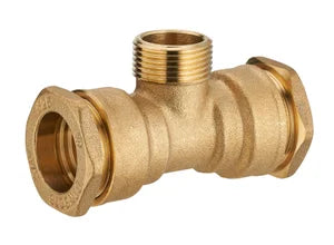 Té polyéthylène à compression 25 mm